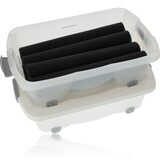 Discountershop Set of 2 Under Bed Boxes 24L - Movable Storage Boxes - Under Bed Storage Bins with Wheels Discountershop Set of 2 Under Bed Boxes 24L - Movable Storage Boxes - Under Bed Storage Bins with Wheels