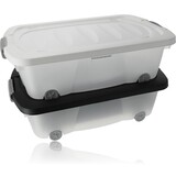 Discountershop Discountershop® | Onderbedbox op wielen | Rollerbox 100 % BIO recyclable | opbergbox | 24L 2 stuks Opberger met wieltjes Discountershop Discountershop® | Onderbedbox op wielen | Rollerbox 100 % BIO recyclable | opbergbox | 24L 2 stuks Opberger met wieltjes
