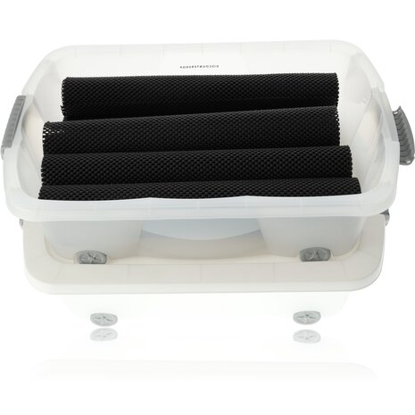 Discountershop Discountershop® | Under bed box on wheels | Roller box 100 % BIO recyclable | storage box | 24L 2 pieces Storage with wheels Discountershop Discountershop® | Under bed box on wheels | Roller box 100 % BIO recyclable | storage box | 24L 2 pieces Storage with wheels