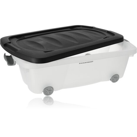 Discountershop Discountershop® | Under bed box on wheels | Roller box 100 % BIO recyclable | storage box | 24L 2 pieces Storage with wheels Discountershop Discountershop® | Under bed box on wheels | Roller box 100 % BIO recyclable | storage box | 24L 2 pieces Storage with wheels