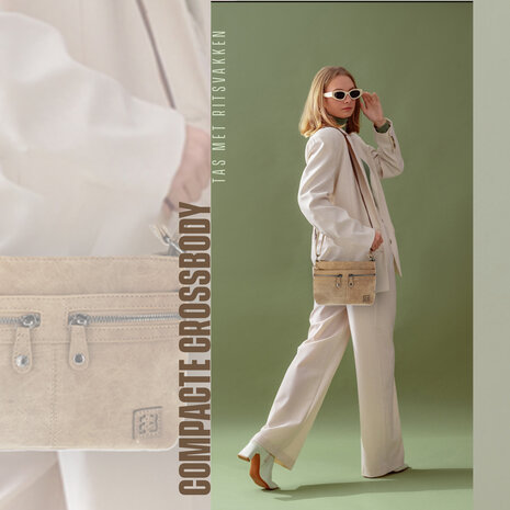 Enrico Benetti Women's Shoulder Bag - Stylish Taupe Crossbody Bag - Bicky Bernard - 21cmx17cmx7cm - Fashionable Women's Bag Enrico Benetti Women's Shoulder Bag - Stylish Taupe Crossbody Bag - Bicky Bernard - 21cmx17cmx7cm - Fashionable Women's Bag