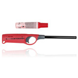 Discountershop BBQ Aansteker en Navulbare Aansteker - Metaal/Kunststof, Rode Kleur, 4cm x 26.5cm Discountershop BBQ Aansteker en Navulbare Aansteker - Metaal/Kunststof, Rode Kleur, 4cm x 26.5cm