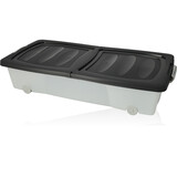 Discountershop Opbergbox - onderbedbox - Onderbedbox 32 liter - Zwart Discountershop Opbergbox - onderbedbox - Onderbedbox 32 liter - Zwart
