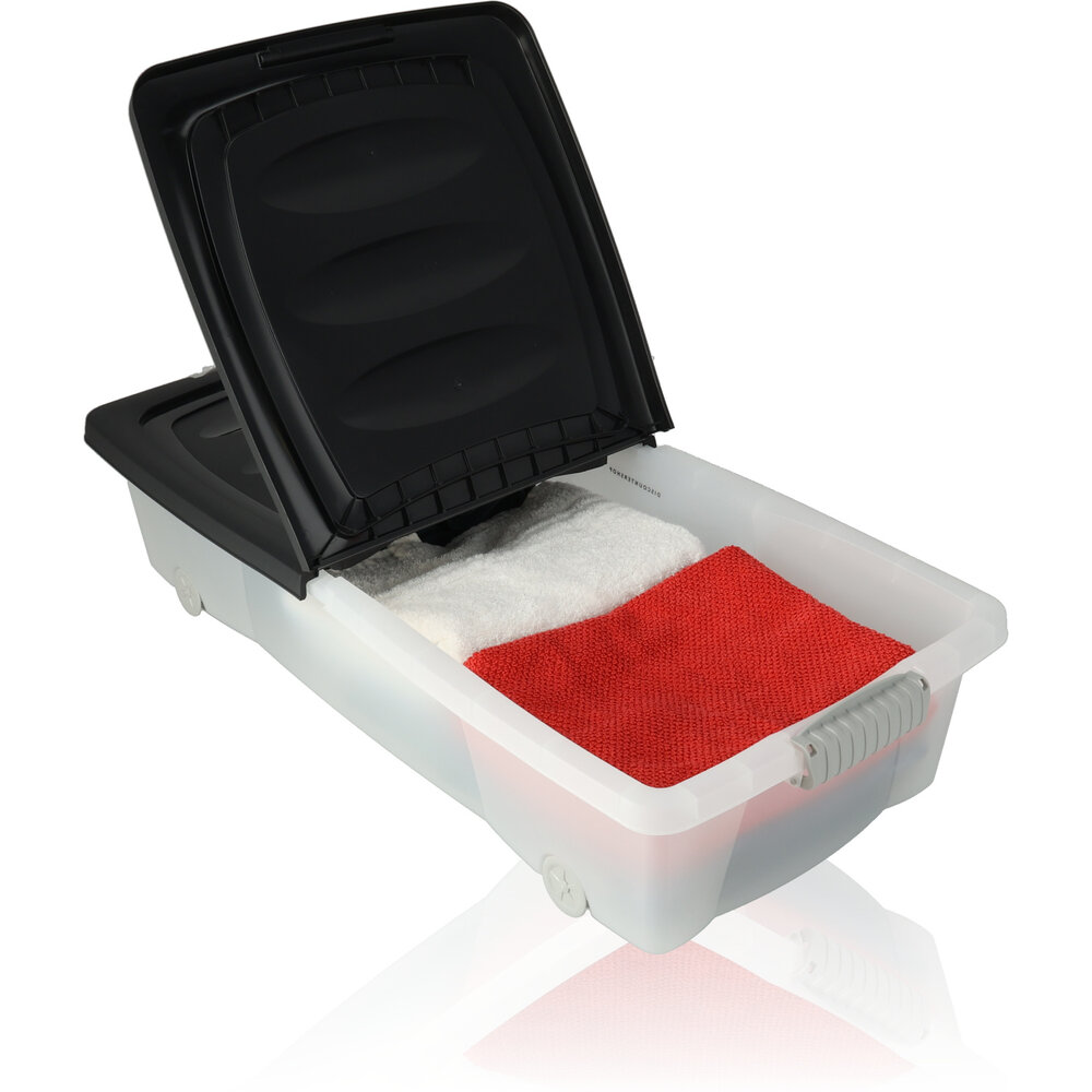 Discountershop Storage box - underbed box - Underbed box 32 liters - Black Discountershop Storage box - underbed box - Underbed box 32 liters - Black
