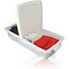Discountershop 2x Storage box - Underbed box 32 L white 80x40x17cm - lid with clip closure Discountershop 2x Storage box - Underbed box 32 L white 80x40x17cm - lid with clip closure