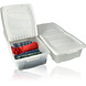Discountershop 2x Storage box - Underbed box 32 L white 80x40x17cm - lid with clip closure Discountershop 2x Storage box - Underbed box 32 L white 80x40x17cm - lid with clip closure