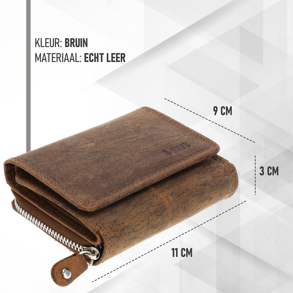 4 East Unisex Top Grain Leather Wallet with RFID Protection | Zipper Coin Pouch in Genuine Leather Wallet for Men and Women | Vintage Brown - 11X9X3cm 4 East Unisex Top Grain Leather Wallet with RFID Protection | Zipper Coin Pouch in Genuine Leather Wallet for Men and Women | Vintage Brown - 11X9X3cm