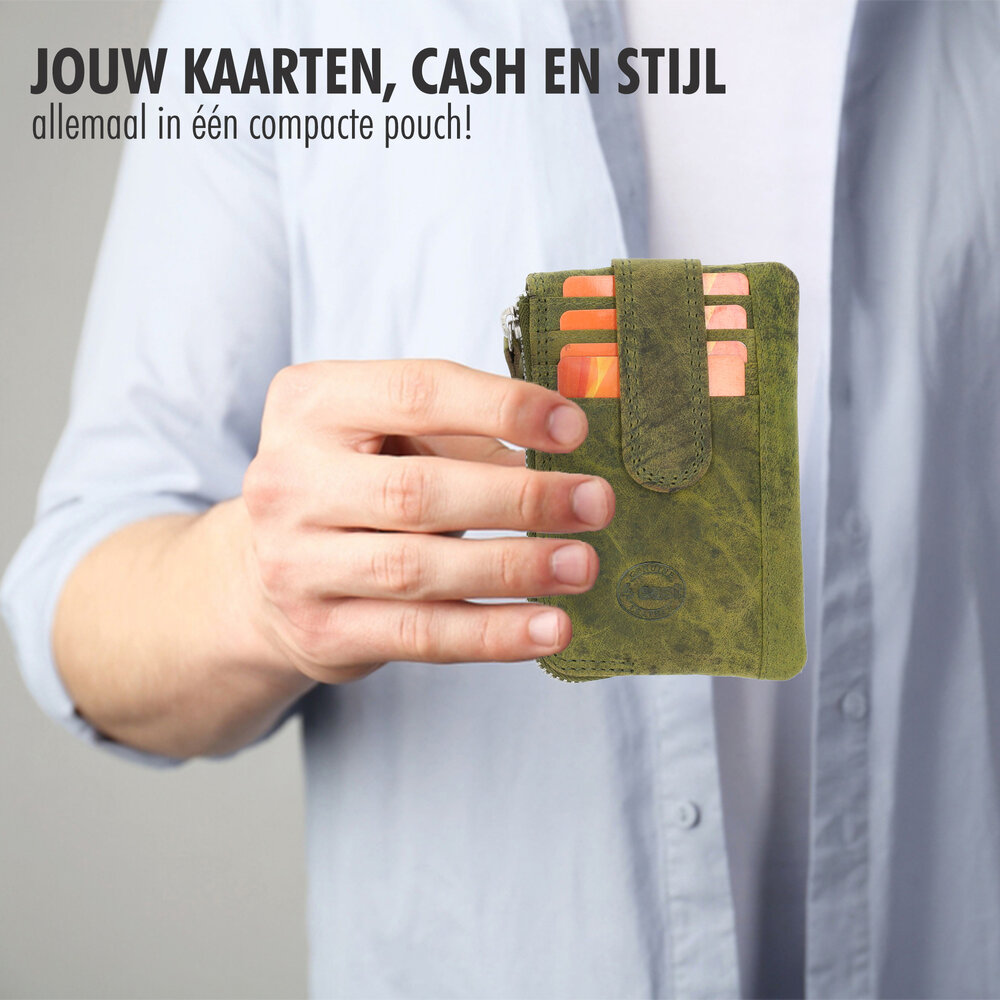 4 East Small Zipper Wallet with Keyring | Unisex Keychain Wallet with RFID | 4 Credit Card Slots & 2 Keychain | Ideal for Travel or on the Road | Olive – 12.5x8x1cm 4 East Small Zipper Wallet with Keyring | Unisex Keychain Wallet with RFID | 4 Credit Card Slots & 2 Keychain | Ideal for Travel or on the Road | Olive – 12.5x8x1cm