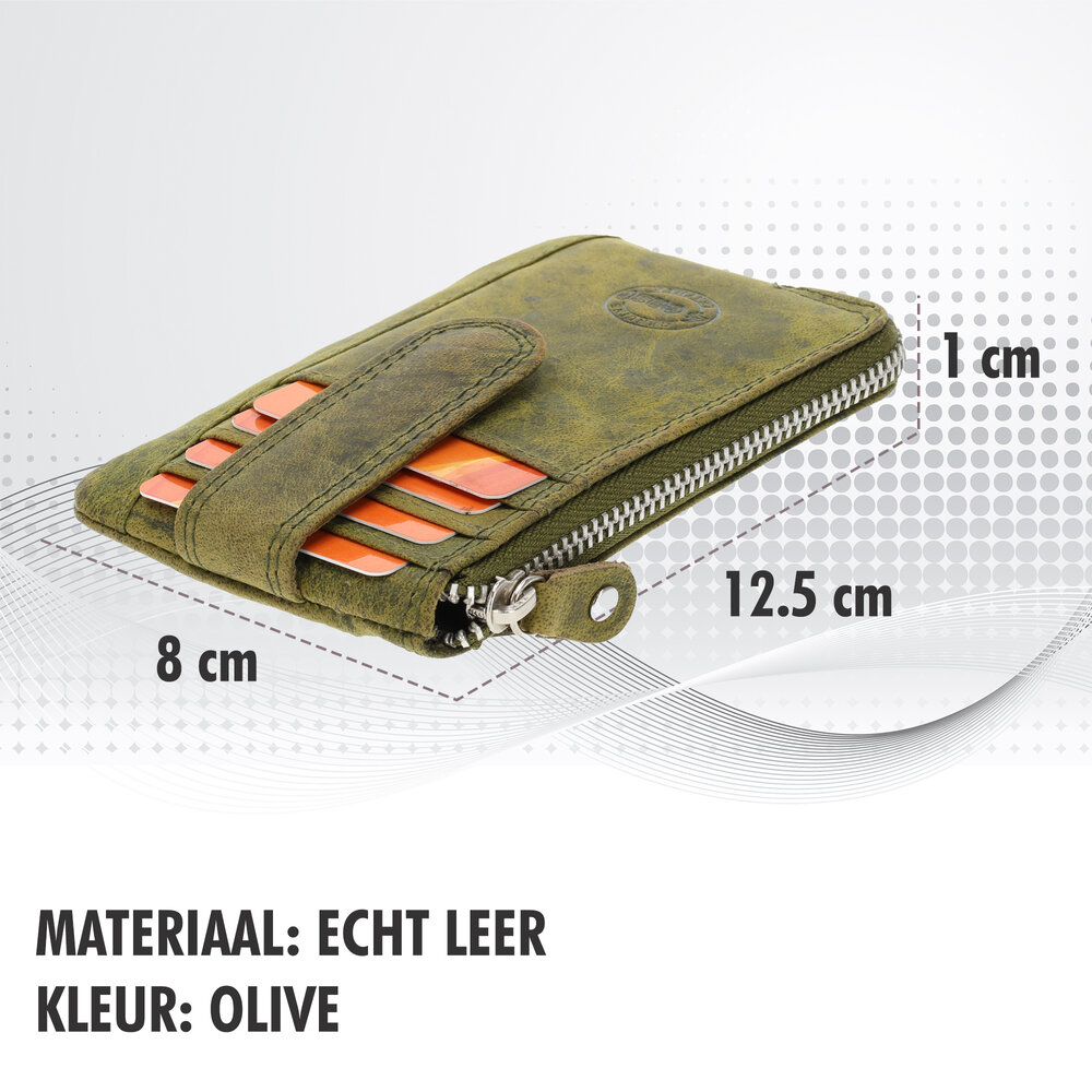 4 East Small Zipper Wallet with Keyring | Unisex Keychain Wallet with RFID | 4 Credit Card Slots & 2 Keychain | Ideal for Travel or on the Road | Olive – 12.5x8x1cm 4 East Small Zipper Wallet with Keyring | Unisex Keychain Wallet with RFID | 4 Credit Card Slots & 2 Keychain | Ideal for Travel or on the Road | Olive – 12.5x8x1cm