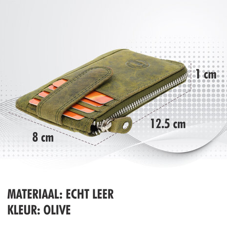 4 East Small Zipper Wallet with Keyring | Unisex Keychain Wallet with RFID | 4 Credit Card Slots & 2 Keychain | Ideal for Travel or on the Road | Olive – 12.5x8x1cm 4 East Small Zipper Wallet with Keyring | Unisex Keychain Wallet with RFID | 4 Credit Card Slots & 2 Keychain | Ideal for Travel or on the Road | Olive – 12.5x8x1cm