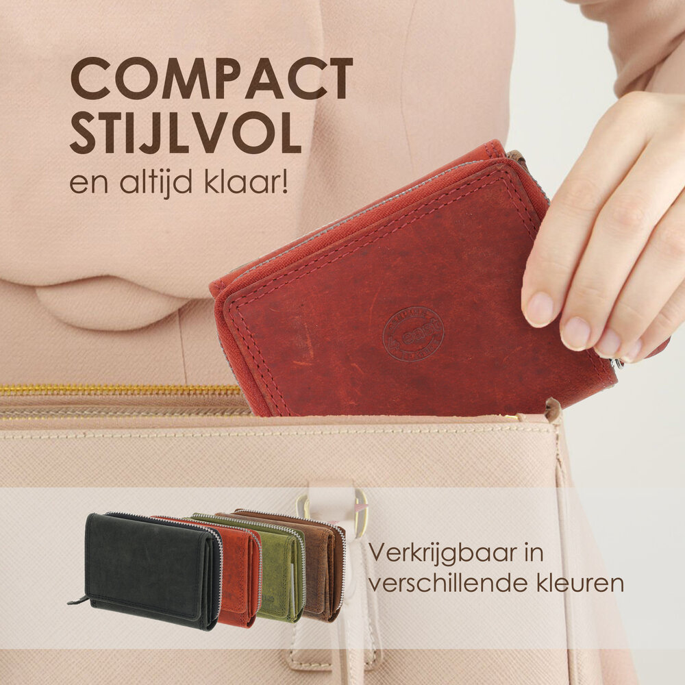 4 East Unisex Leather Wallet for Men and Women | 5 Credit Card Slots & Coin Pocket | Genuine Leather Wallet with RFID Protection - Red | 11X9X3cm 4 East Unisex Leather Wallet for Men and Women | 5 Credit Card Slots & Coin Pocket | Genuine Leather Wallet with RFID Protection - Red | 11X9X3cm