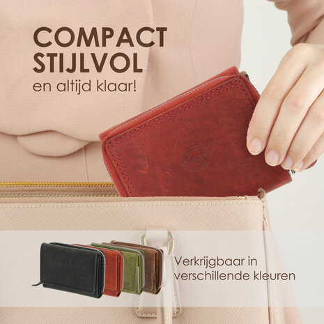 4 East Overslagportemonnee met Rits | Voor Heren & Dames | Echt Leren Portemonnee met RFID | Kleine Portemonnee met 5 Pasjeshouder | Kerstcadeau voor Hem & Haar | 11x9x3 cm - Rood 4 East Overslagportemonnee met Rits | Voor Heren & Dames | Echt Leren Portemonnee met RFID | Kleine Portemonnee met 5 Pasjeshouder | Kerstcadeau voor Hem & Haar | 11x9x3 cm - Rood