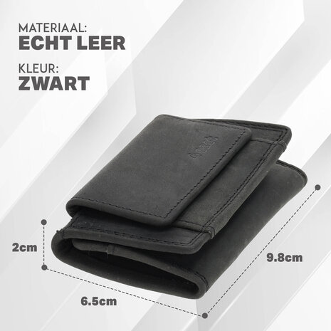 4 East Kleine portemonnee voor dames & heren | pasjes en geld | anti skim met 2 pasjeshouder & muntvak |ideaal cadeautjes | 9.8x6.5x2 cm – zwart 4 East Kleine portemonnee voor dames & heren | pasjes en geld | anti skim met 2 pasjeshouder & muntvak |ideaal cadeautjes | 9.8x6.5x2 cm – zwart