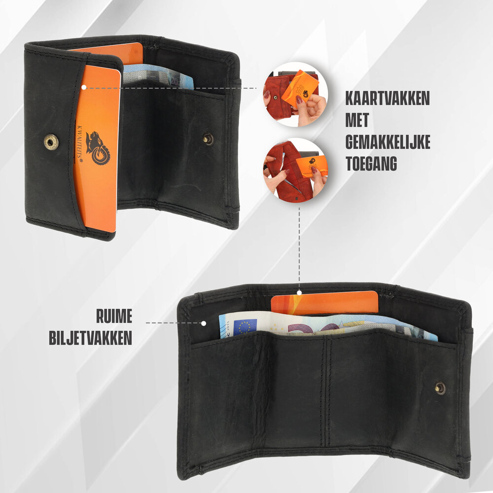 4 East Unisex Leather Wallet | Mini Wallet with RFID Protection, Genuine Top Grain Leather, 2 Card Slots & Coin Pocket | Ideal for Travel and Everyday Use | Black - 9.8x6.5x2 cm 4 East Unisex Leather Wallet | Mini Wallet with RFID Protection, Genuine Top Grain Leather, 2 Card Slots & Coin Pocket | Ideal for Travel and Everyday Use | Black - 9.8x6.5x2 cm