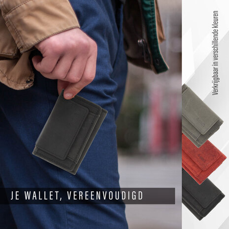 4 East Kleine portemonnee voor dames & heren | pasjes en geld | anti skim met 2 pasjeshouder & muntvak |ideaal cadeautjes | 9.8x6.5x2 cm – zwart 4 East Kleine portemonnee voor dames & heren | pasjes en geld | anti skim met 2 pasjeshouder & muntvak |ideaal cadeautjes | 9.8x6.5x2 cm – zwart