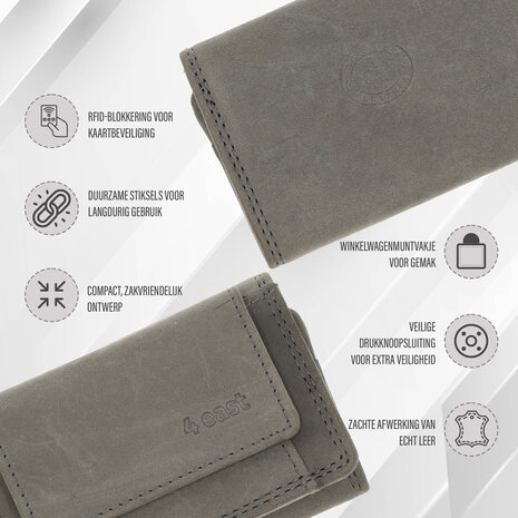 4 East  Wallet - holiday wallet - Compact wallet - Buffalo leather wallet - Small wallet - Wallet - mini wallet - 4 East  Wallet - holiday wallet - Compact wallet - Buffalo leather wallet - Small wallet - Wallet - mini wallet -