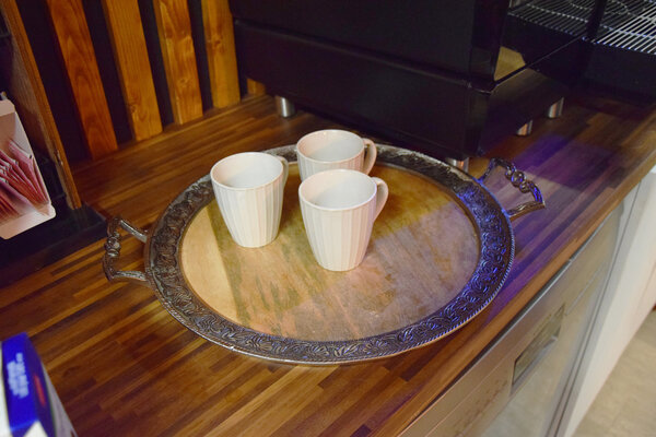 Discountershop Ceramic Coffee Mug with Handle 3 pcs - 200ml Espresso Cup - Perfect for Hot Chocolate, Latte, and Tea - Ideal for Home & Office Use