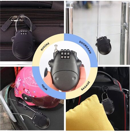 Discountershop Cijferslot met Staalkabel 80 cm – Snowboard- en Skislot voor Ski’s, Koffers, Fiets, Fatbike, E-bike, Racefiets & Mountainbike – Weerbestendig Beveiligingsslot Discountershop Cijferslot met Staalkabel 80 cm – Snowboard- en Skislot voor Ski’s, Koffers, Fiets, Fatbike, E-bike, Racefiets & Mountainbike – Weerbestendig Beveiligingsslot