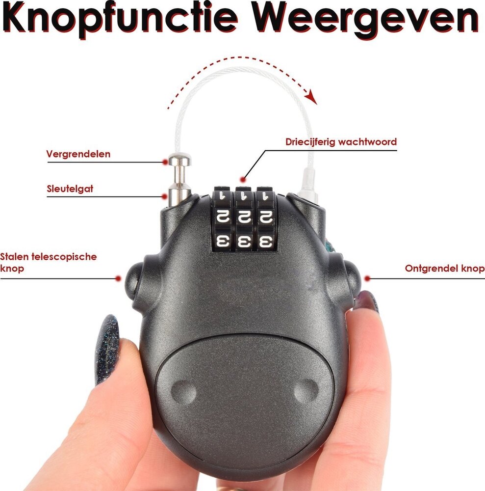 Discountershop Cijferslot Set van 4 – Weerbestendig Hangslot met Cijfercode voor Ski’s, Snowboards, Koffers, Fatbikes, E-bikes, Racefietsen, Mountainbikes & BMX – Stalen Kabel 80 cm Discountershop Cijferslot Set van 4 – Weerbestendig Hangslot met Cijfercode voor Ski’s, Snowboards, Koffers, Fatbikes, E-bikes, Racefietsen, Mountainbikes & BMX – Stalen Kabel 80 cm