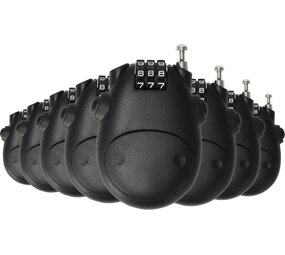 Discountershop Cijferslot Set van 8 – Weerbestendig Hangslot met Cijfercode voor Ski’s, Snowboards, Fietsen, Koffers, & Meer – 80 cm Stalen Kabel Discountershop Cijferslot Set van 8 – Weerbestendig Hangslot met Cijfercode voor Ski’s, Snowboards, Fietsen, Koffers, & Meer – 80 cm Stalen Kabel