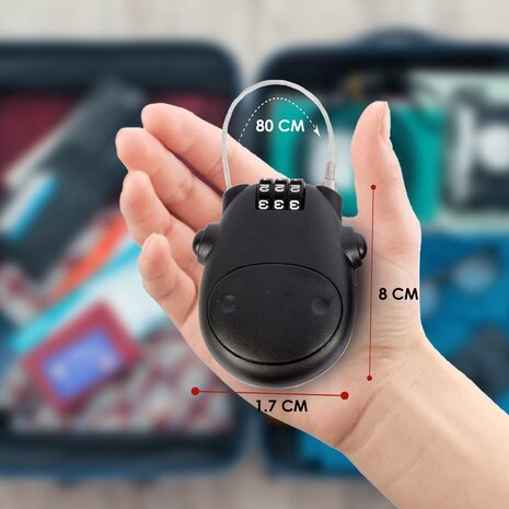 Discountershop Combination Lock Set of 8 – Weatherproof Padlock with Number Code for Skis, Snowboards, Bicycles, Suitcases, & More – 80 cm Steel Cable Discountershop Combination Lock Set of 8 – Weatherproof Padlock with Number Code for Skis, Snowboards, Bicycles, Suitcases, & More – 80 cm Steel Cable