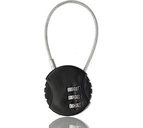 Discountershop Padlock with Number Code - Weatherproof Combination Lock Padlock for Bicycle - Durable Steel & Plastic - 9x3.8x1.2cm - Security Number Code for Indoor/Outdoor Use Discountershop Padlock with Number Code - Weatherproof Combination Lock Padlock for Bicycle - Durable Steel & Plastic - 9x3.8x1.2cm - Security Number Code for Indoor/Outdoor Use