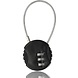 Discountershop Padlock with Number Code - Weatherproof Combination Lock Padlock for Bicycle - Durable Steel & Plastic - 9x3.8x1.2cm - Security Number Code for Indoor/Outdoor Use Discountershop Padlock with Number Code - Weatherproof Combination Lock Padlock for Bicycle - Durable Steel & Plastic - 9x3.8x1.2cm - Security Number Code for Indoor/Outdoor Use