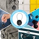 Discountershop Padlock with Number Code - Weatherproof Combination Lock Padlock for Bicycle - Durable Steel & Plastic - 9x3.8x1.2cm - Security Number Code for Indoor/Outdoor Use Discountershop Padlock with Number Code - Weatherproof Combination Lock Padlock for Bicycle - Durable Steel & Plastic - 9x3.8x1.2cm - Security Number Code for Indoor/Outdoor Use