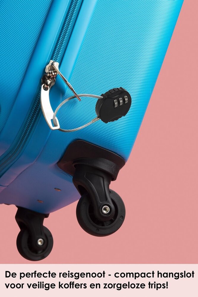 Discountershop Hangslot met Cijfercode - Weerbestendig Cijferslot Hangslot voor Fiets - Duurzaam Staal & Plastic - 9x3.8x1.2cm - Veiligheidscijfercode voor Binnen/Buiten Discountershop Hangslot met Cijfercode - Weerbestendig Cijferslot Hangslot voor Fiets - Duurzaam Staal & Plastic - 9x3.8x1.2cm - Veiligheidscijfercode voor Binnen/Buiten