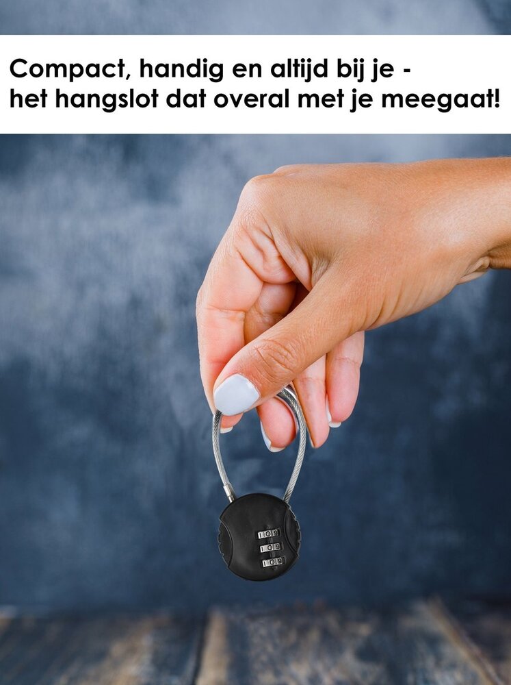 Discountershop Hangslot met Cijfercode - Weerbestendig Cijferslot Hangslot voor Fiets - Duurzaam Staal & Plastic - 9x3.8x1.2cm - Veiligheidscijfercode voor Binnen/Buiten Discountershop Hangslot met Cijfercode - Weerbestendig Cijferslot Hangslot voor Fiets - Duurzaam Staal & Plastic - 9x3.8x1.2cm - Veiligheidscijfercode voor Binnen/Buiten