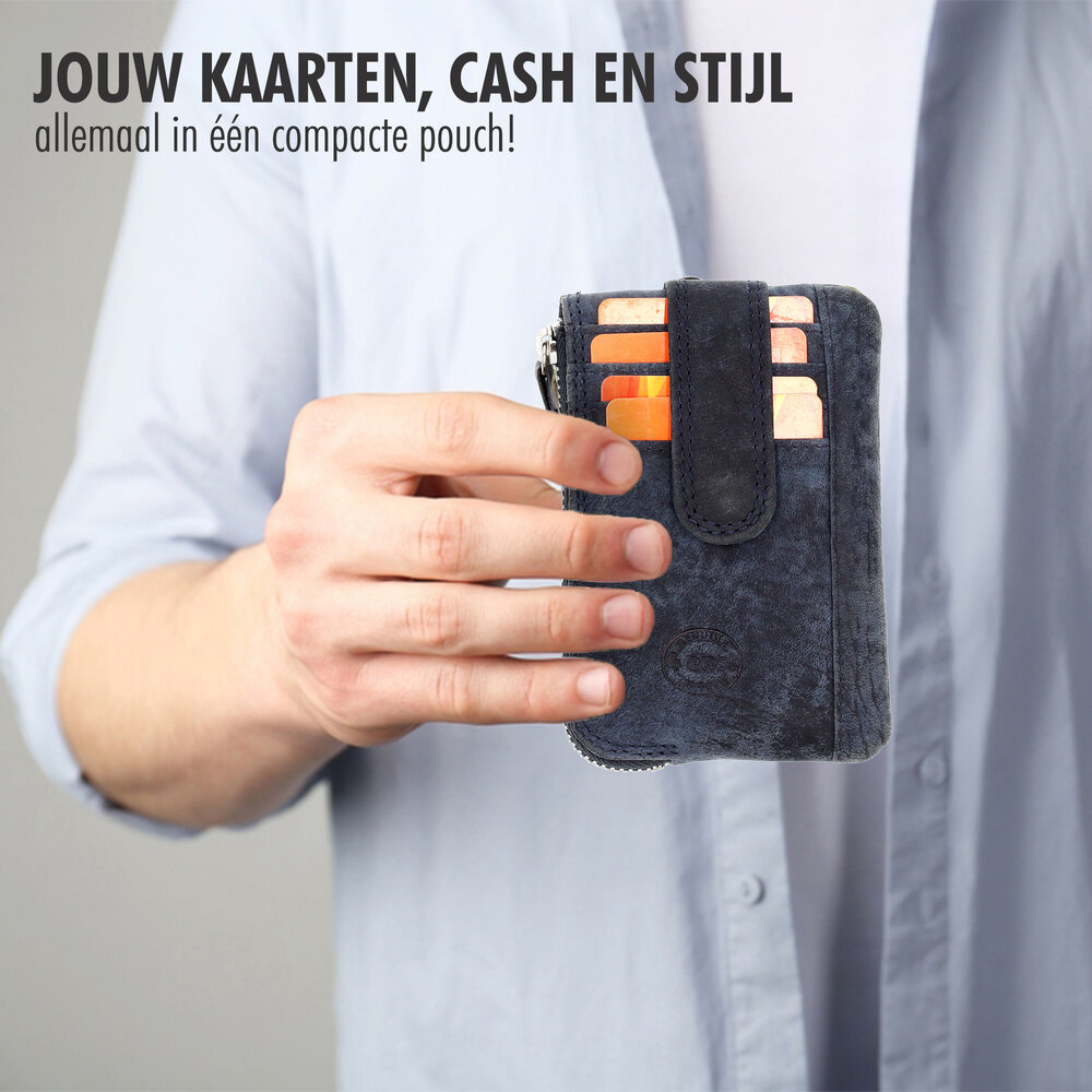 4 East Mini portemonnee sleutelhanger | unisex - rfid anti skim | kliene portemonnee met rits | 4 kaartsleuven & 2 seutelring | 12.5x8x1cm - Navy 4 East Mini portemonnee sleutelhanger | unisex - rfid anti skim | kliene portemonnee met rits | 4 kaartsleuven & 2 seutelring | 12.5x8x1cm - Navy