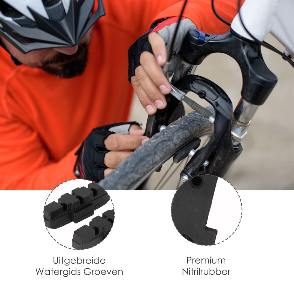 Discountershop Magura remblokken velgrem 50mm - hydraulische velgrem 1 set - geschikt voor stadsfiets & mountainbike - zwart - slijtvast en compatibel Discountershop Magura remblokken velgrem 50mm - hydraulische velgrem 1 set - geschikt voor stadsfiets & mountainbike - zwart - slijtvast en compatibel