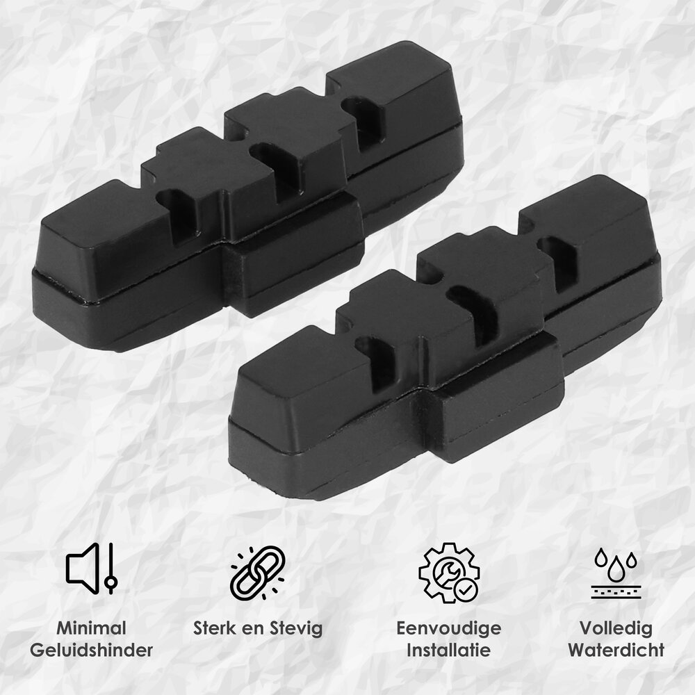 Discountershop Magura remblokken velgrem 50mm - hydraulische velgrem 1 set - geschikt voor stadsfiets & mountainbike - zwart - slijtvast en compatibel Discountershop Magura remblokken velgrem 50mm - hydraulische velgrem 1 set - geschikt voor stadsfiets & mountainbike - zwart - slijtvast en compatibel