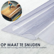 Discountershop Tafelbeschermer 120x60 cm - Transparant Glashelder, Hittebestendig & Antislip - Duurzaam Tafelkleed van 1 mm Dikte
