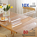 Discountershop Tafelbeschermer 120x60 cm - Transparant Glashelder, Hittebestendig & Antislip - Duurzaam Tafelkleed van 1 mm Dikte