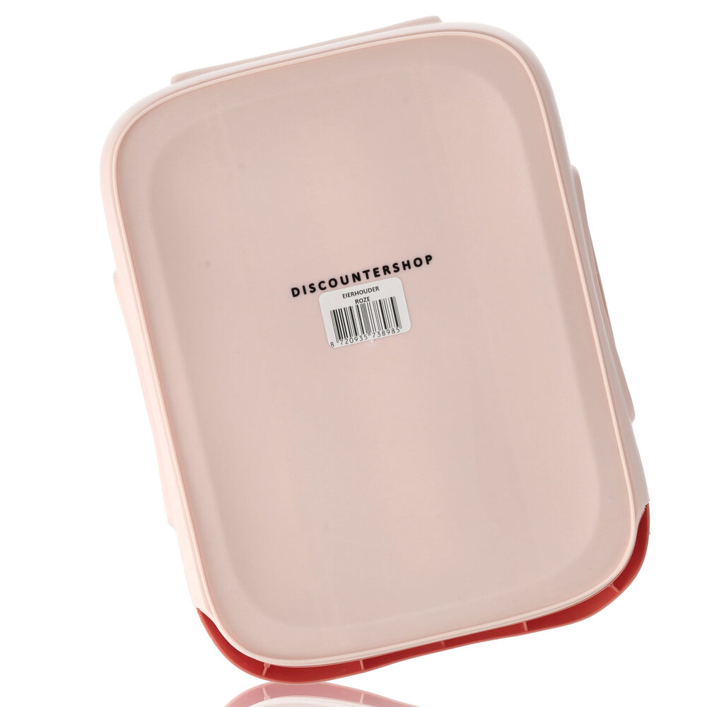 Discountershop Eierenhouder Koelkast voor 18 Eieren - Kunststof Rollende Eierhouder -  Koelkast Eiertrays - Roze Eierdoos Discountershop Eierenhouder Koelkast voor 18 Eieren - Kunststof Rollende Eierhouder -  Koelkast Eiertrays - Roze Eierdoos