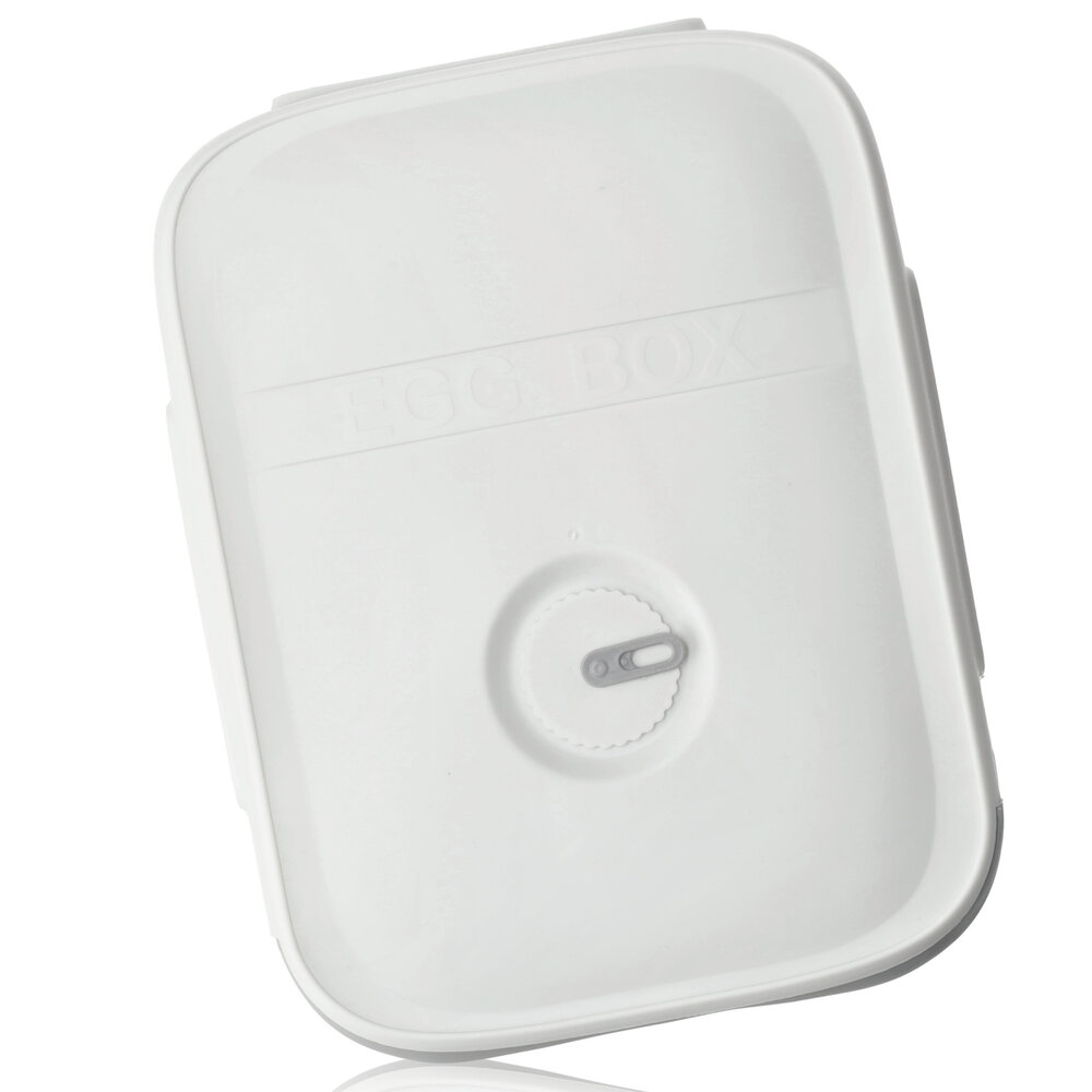 Discountershop Rollende Eierhouder voor Koelkast - 18 Eieren Eieropbergbox met Versheidsindicator - Grijs Koelkast Organizer Discountershop Rollende Eierhouder voor Koelkast - 18 Eieren Eieropbergbox met Versheidsindicator - Grijs Koelkast Organizer