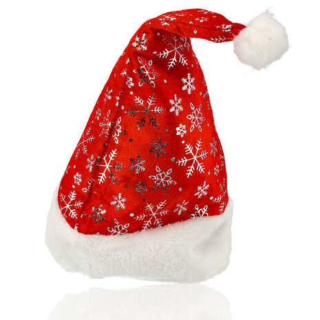 Discountershop Kerstmutsen Volwassenen, Voor Mannen & Vrouwen, Omtrek 62 cm, Unisex met Sneeuwvlokken Decoratie, 2 Stuks Discountershop Kerstmutsen Volwassenen, Voor Mannen & Vrouwen, Omtrek 62 cm, Unisex met Sneeuwvlokken Decoratie, 2 Stuks