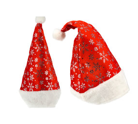 Discountershop Kerstmutsen Volwassenen, Voor Mannen & Vrouwen, Omtrek 62 cm, Unisex met Sneeuwvlokken Decoratie, 2 Stuks Discountershop Kerstmutsen Volwassenen, Voor Mannen & Vrouwen, Omtrek 62 cm, Unisex met Sneeuwvlokken Decoratie, 2 Stuks