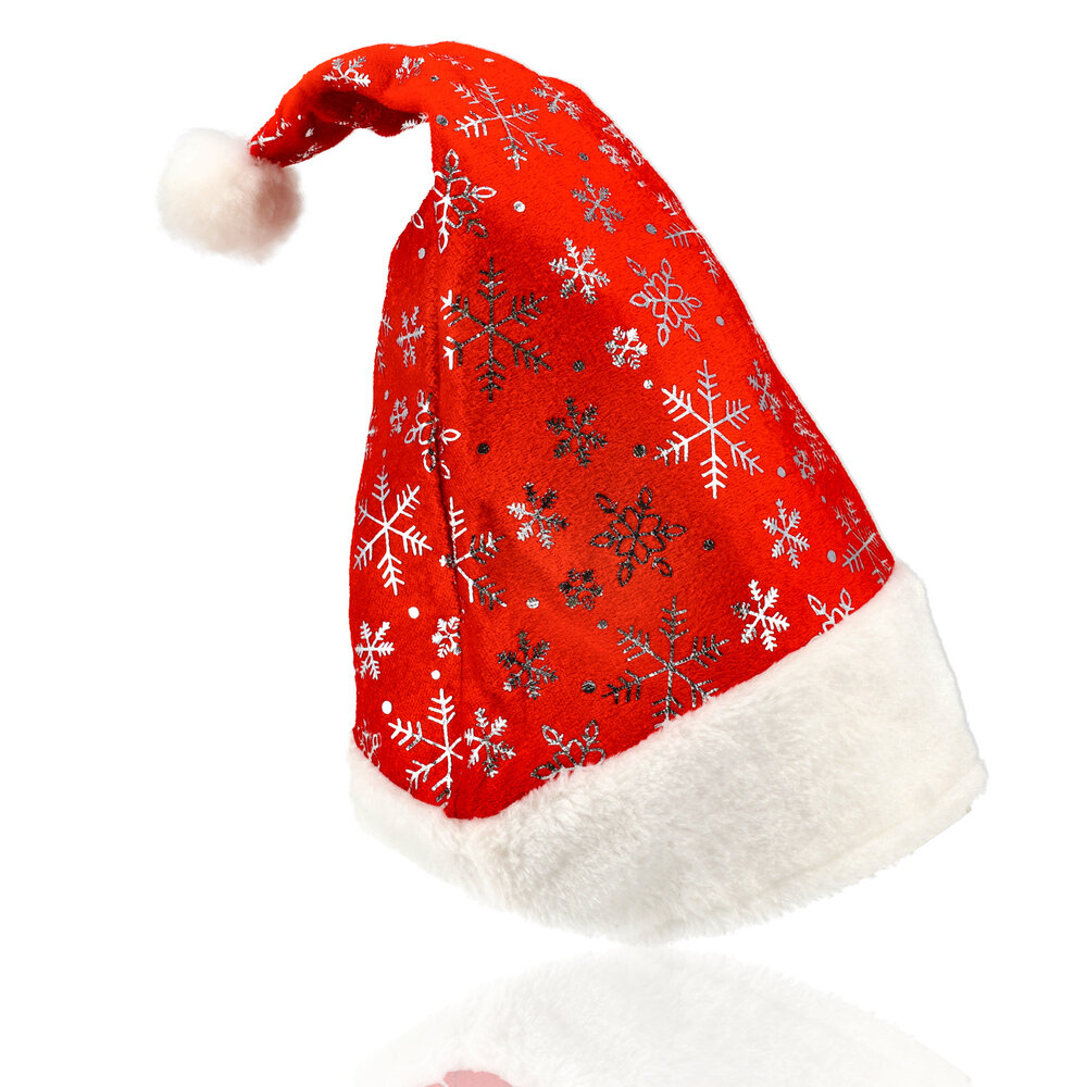 Discountershop Kerstmutsen Volwassenen, Mannen & Vrouwen, Omtrek 62 cm, Unisex met Sneeuwvlokken Decoratie, 4 Stuks Discountershop Kerstmutsen Volwassenen, Mannen & Vrouwen, Omtrek 62 cm, Unisex met Sneeuwvlokken Decoratie, 4 Stuks