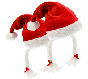 Discountershop Kerstmuts Grappig Volwassenen Set van 2 - Voor Dames & Heren - met Staart & Vlechten - Omtrek 61 cm - Rode Goedkope en Te Gekke Kerstmutsen Discountershop Kerstmuts Grappig Volwassenen Set van 2 - Voor Dames & Heren - met Staart & Vlechten - Omtrek 61 cm - Rode Goedkope en Te Gekke Kerstmutsen