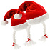 Kerstmuts Grappig Volwassenen Set van 2 - Voor Dames & Heren - met Staart & Vlechten - Omtrek 61 cm - Rode Goedkope en Te Gekke Kerstmutsen Kerstmuts Grappig Volwassenen Set van 2 - Voor Dames & Heren - met Staart & Vlechten - Omtrek 61 cm - Rode Goedkope en Te Gekke Kerstmutsen