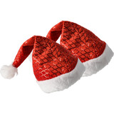 Discountershop Christmas Hats for Adults & Children - Fits Size 54-56 - Sequin Hat - Set of 2 Christmas Glitter Hat  - Perfect for Christmas Outfits and Party Wear! Discountershop Christmas Hats for Adults & Children - Fits Size 54-56 - Sequin Hat - Set of 2 Christmas Glitter Hat  - Perfect for Christmas Outfits and Party Wear!