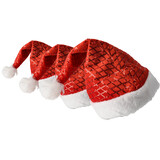 Discountershop Kerstmuts Volwassenen & Kinderen - Past Maat 54-56 - Pailletten Muts Set van 3 - Perfect als Kerstkleding, Nieuwjaar Kostuums en Feestkleding! Discountershop Kerstmuts Volwassenen & Kinderen - Past Maat 54-56 - Pailletten Muts Set van 3 - Perfect als Kerstkleding, Nieuwjaar Kostuums en Feestkleding!