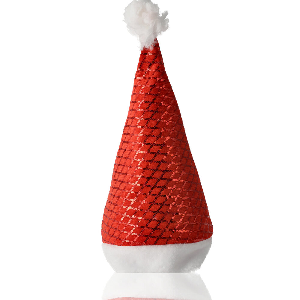 Discountershop Kerstmutsen Volwassenen & Kinderen - Pailletten Muts Set van 5 - Maat 54-56 - Perfect Partymuts voor Kerst, Carnavals en Feest!