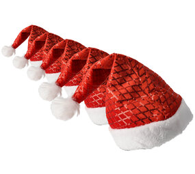 Discountershop Christmas Hats for Adults & Children - Sequin Hats Set of 5 - Size 54-56 - Perfect Party Hats for Christmas, Carnival and Party! Discountershop Christmas Hats for Adults & Children - Sequin Hats Set of 5 - Size 54-56 - Perfect Party Hats for Christmas, Carnival and Party!