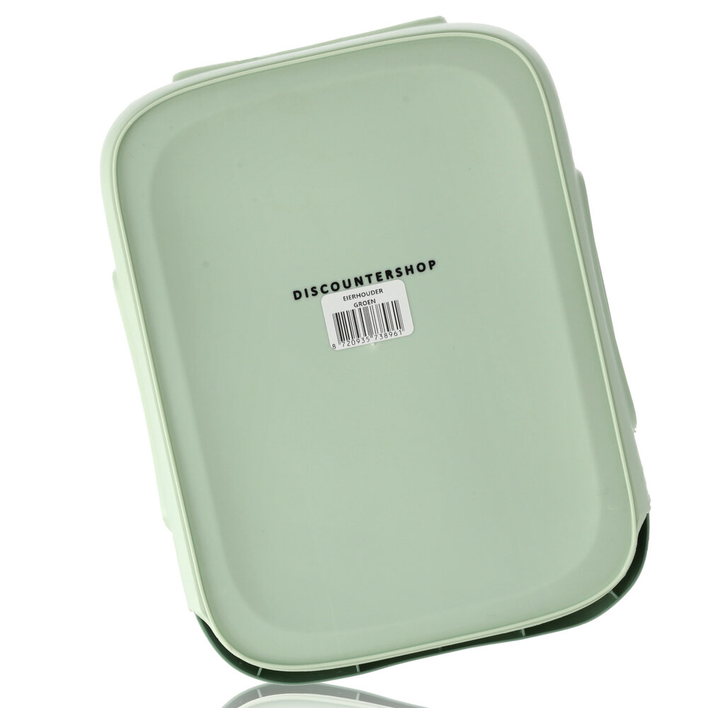 Discountershop Egg Tray Holder for Fridge - 18 Eggs - Space Saving Automatic Egg Dispenser - Green Stackable Egg Tray With Lid Discountershop Egg Tray Holder for Fridge - 18 Eggs - Space Saving Automatic Egg Dispenser - Green Stackable Egg Tray With Lid