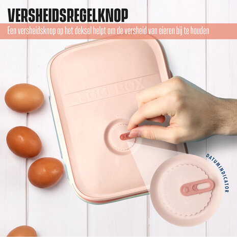 Discountershop Eierenhouder Koelkast voor 18 Eieren - Kunststof Rollende Eierhouder -  Koelkast Eiertrays - Roze Eierdoos Discountershop Eierenhouder Koelkast voor 18 Eieren - Kunststof Rollende Eierhouder -  Koelkast Eiertrays - Roze Eierdoos