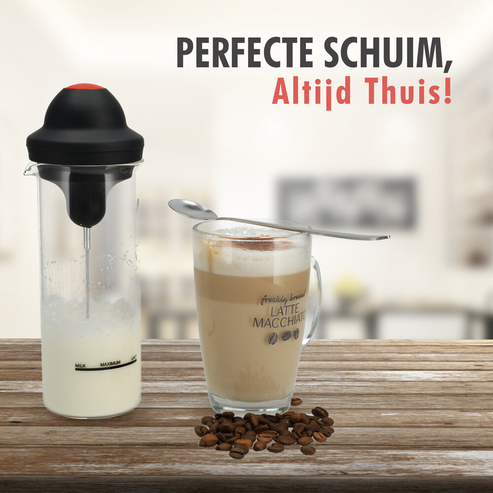 Discountershop Elektrische Hand Melkopschuimer - RVS - Draadloze - BPA-Vrij - Hittebestendig Borosilicaatglas 450ml - Voor Perfecte Cappuccino’s en Latte’s Thuis Discountershop Elektrische Hand Melkopschuimer - RVS - Draadloze - BPA-Vrij - Hittebestendig Borosilicaatglas 450ml - Voor Perfecte Cappuccino’s en Latte’s Thuis