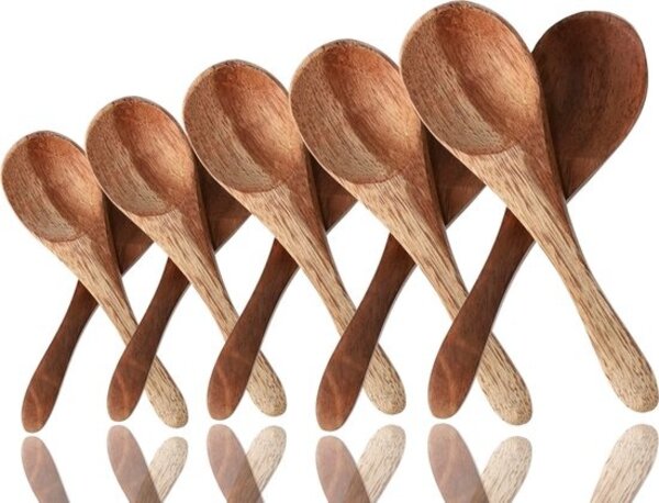 Discountershop Mini Houten Lepel - Theelepel Koffielepel 10 Stuks - 7cm - Kleine Lepeltjes Voor Kruidenpotten, Jam, Suiker, Honing & Meer! Discountershop Mini Houten Lepel - Theelepel Koffielepel 10 Stuks - 7cm - Kleine Lepeltjes Voor Kruidenpotten, Jam, Suiker, Honing & Meer!